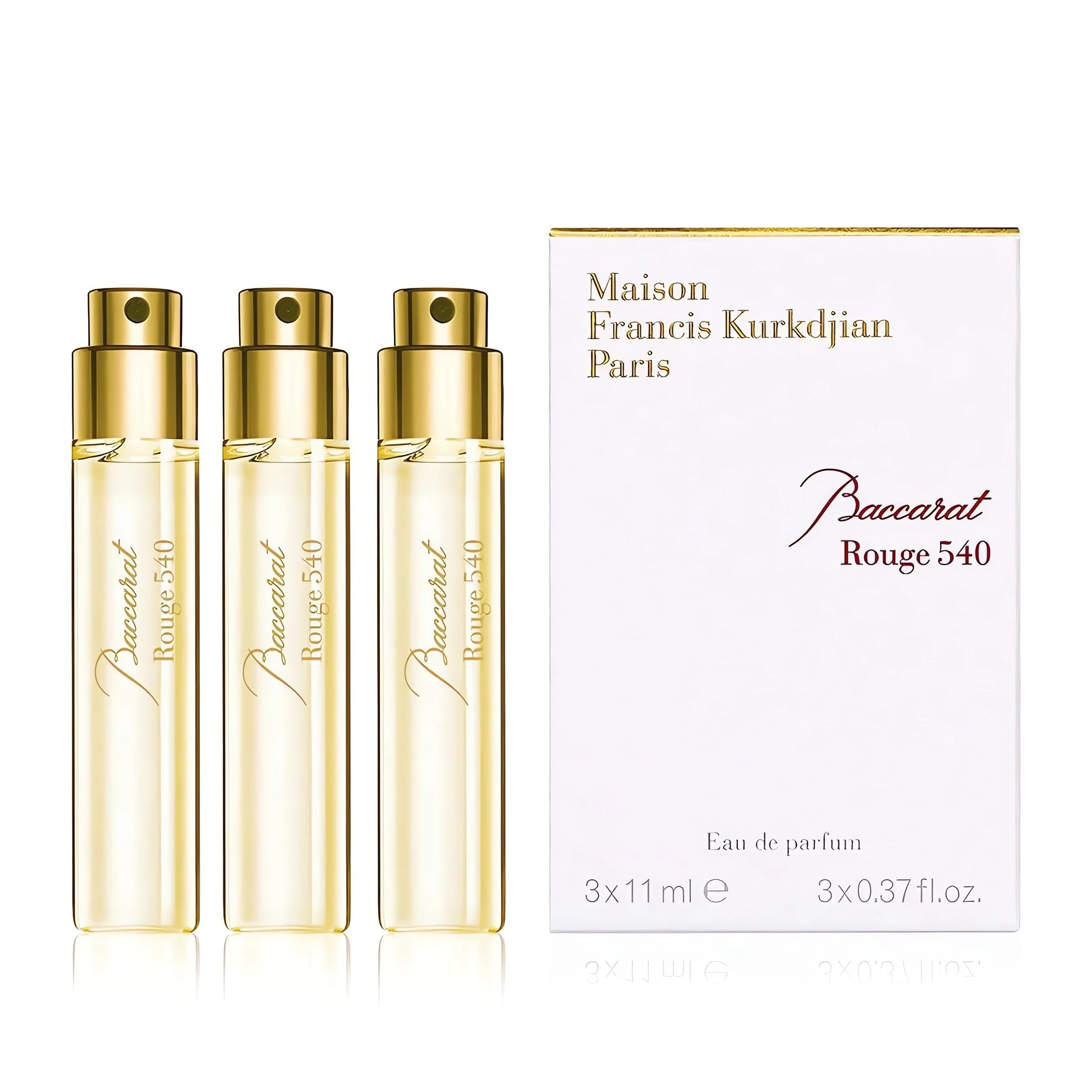 Maison Francis Kurkdjian Unisex 3 x .37 Ounce Baccarat Rouge 540 Eau de Parfum-Inscentives Perfume