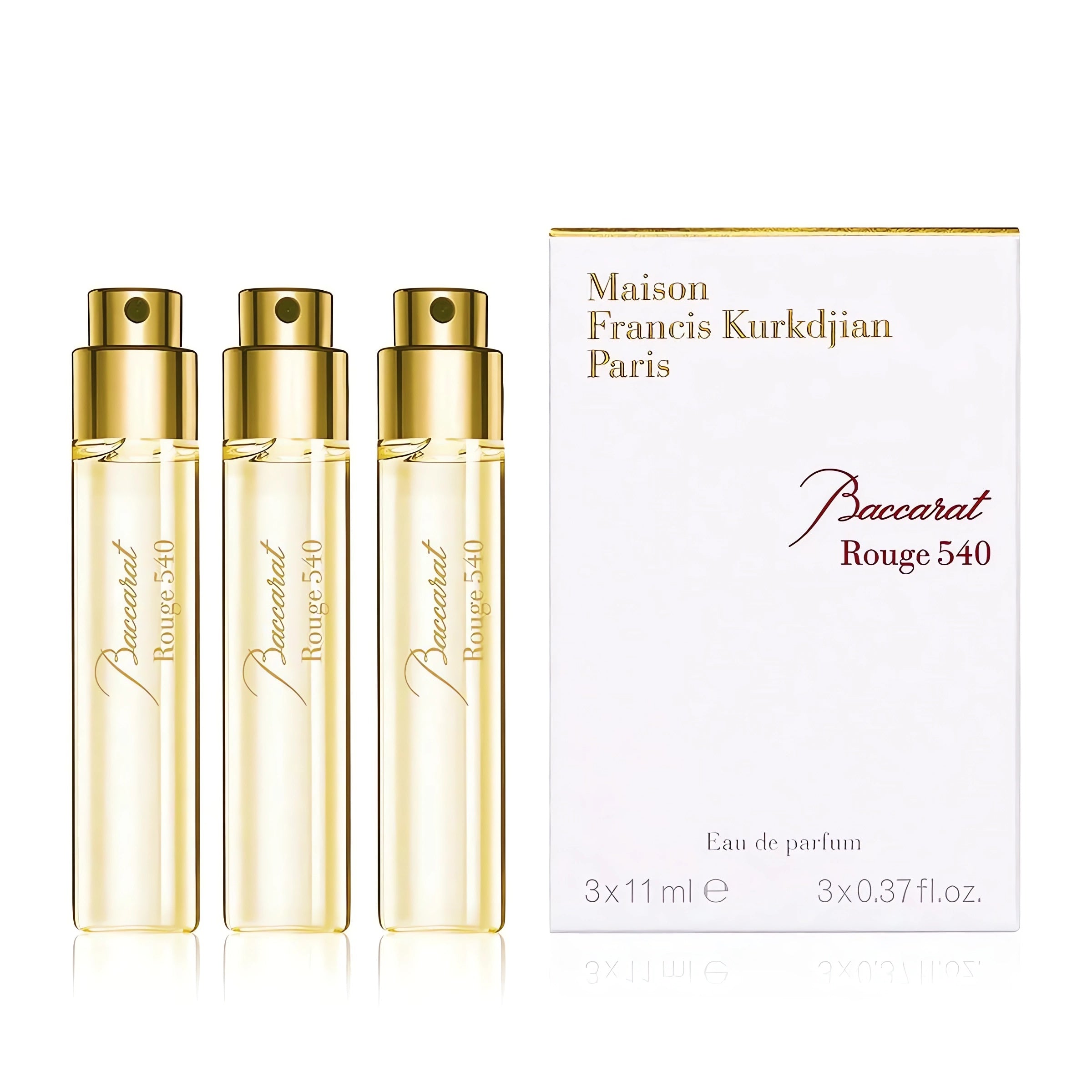 Maison Francis Kurkdjian Unisex 3 x .37 Ounce Baccarat Rouge 540 Eau de Parfum-Inscentives Perfume
