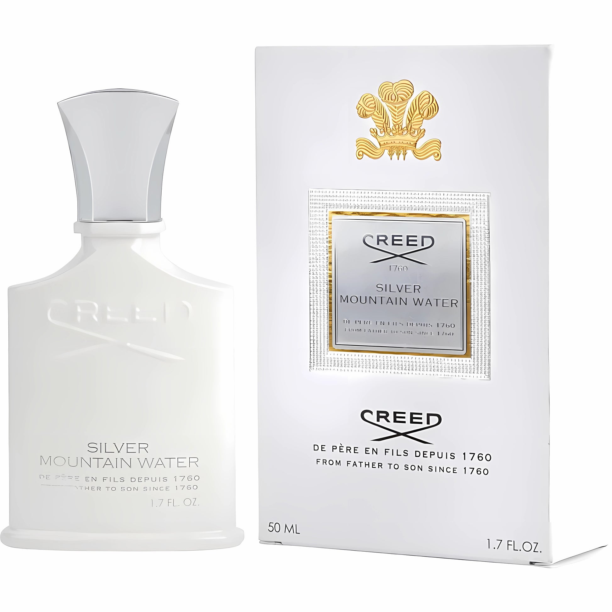 Creed Unisex 1.7 Ounce Silver Mountain Water Eau de Parfum-Inscentives Perfume