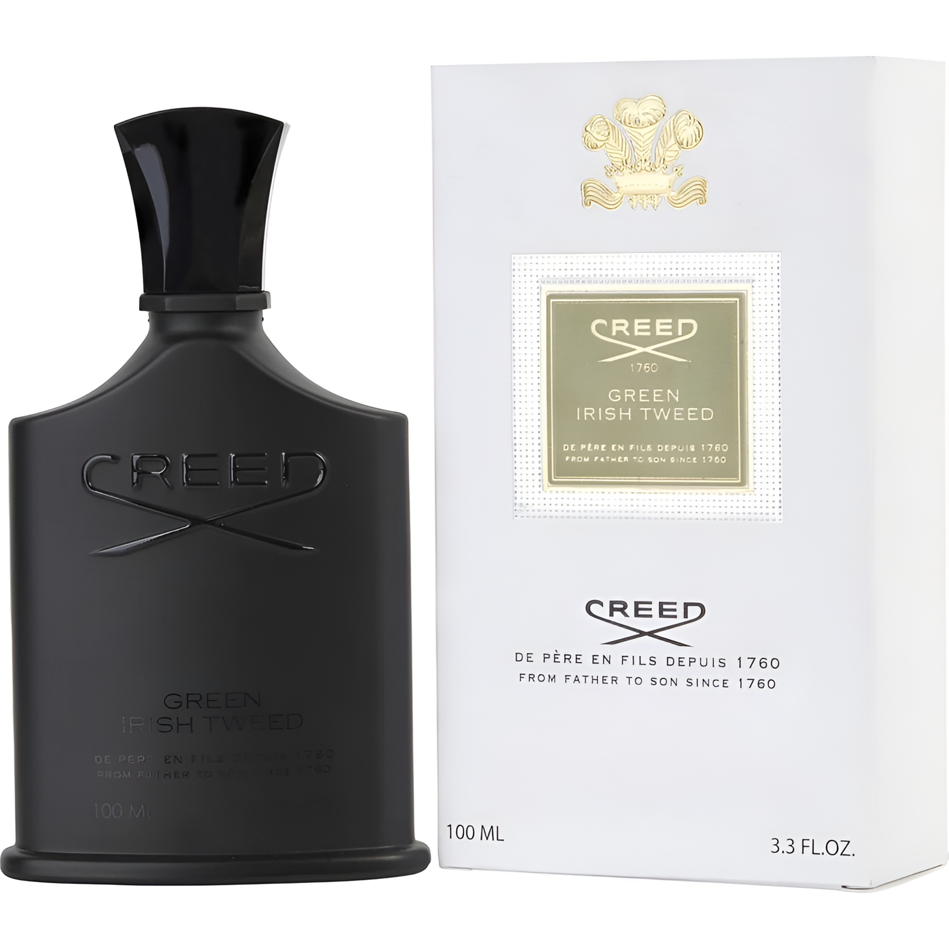 Creed Men's 3.3 Ounce Green Irish Tweed Eau de Parfum-Inscentives Perfume