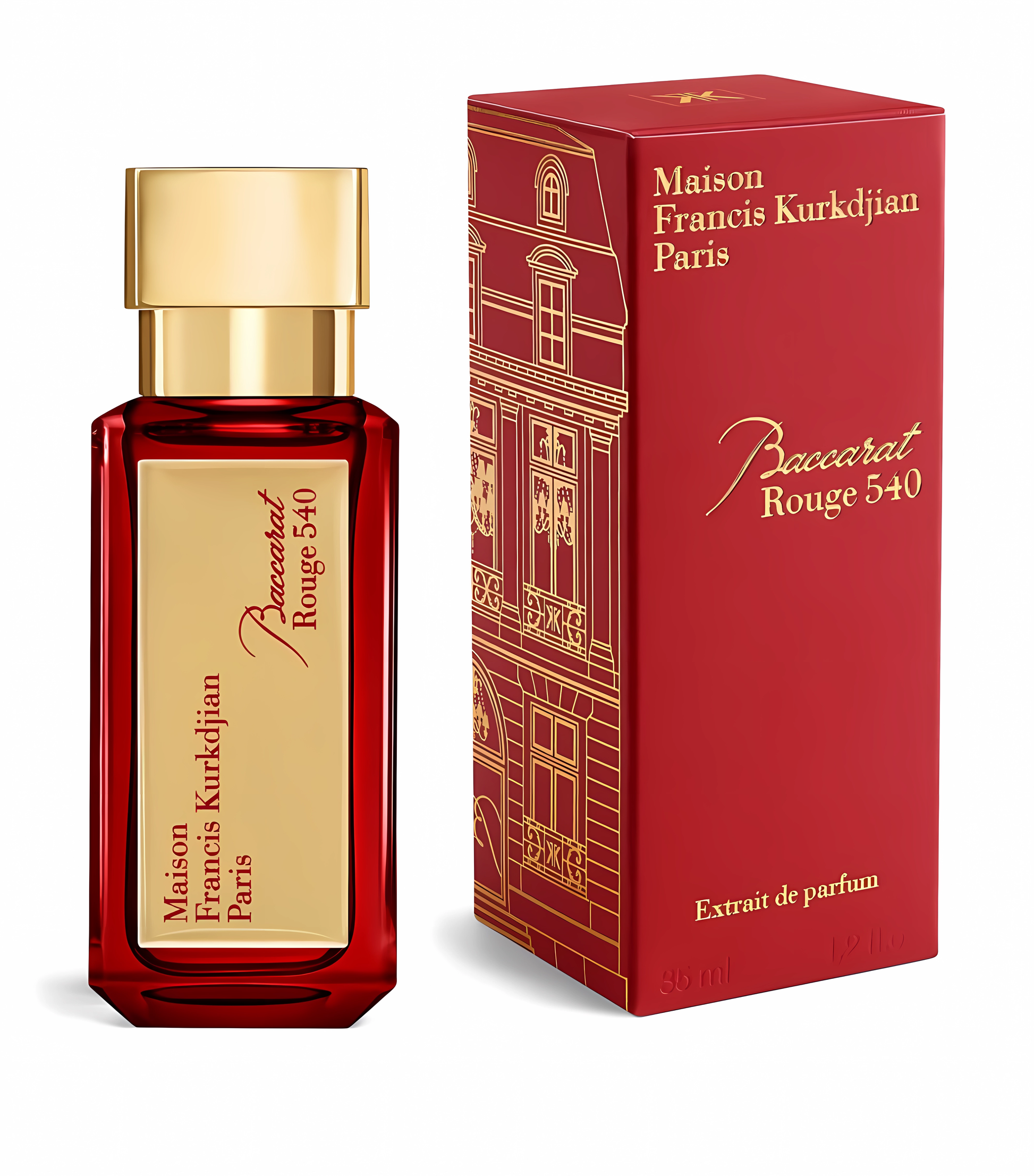 Maison Francis Kurkdjian Unisex 1.2 Ounce Baccarat Rouge 540 Red Extrait De Parfum-Inscentives Perfume