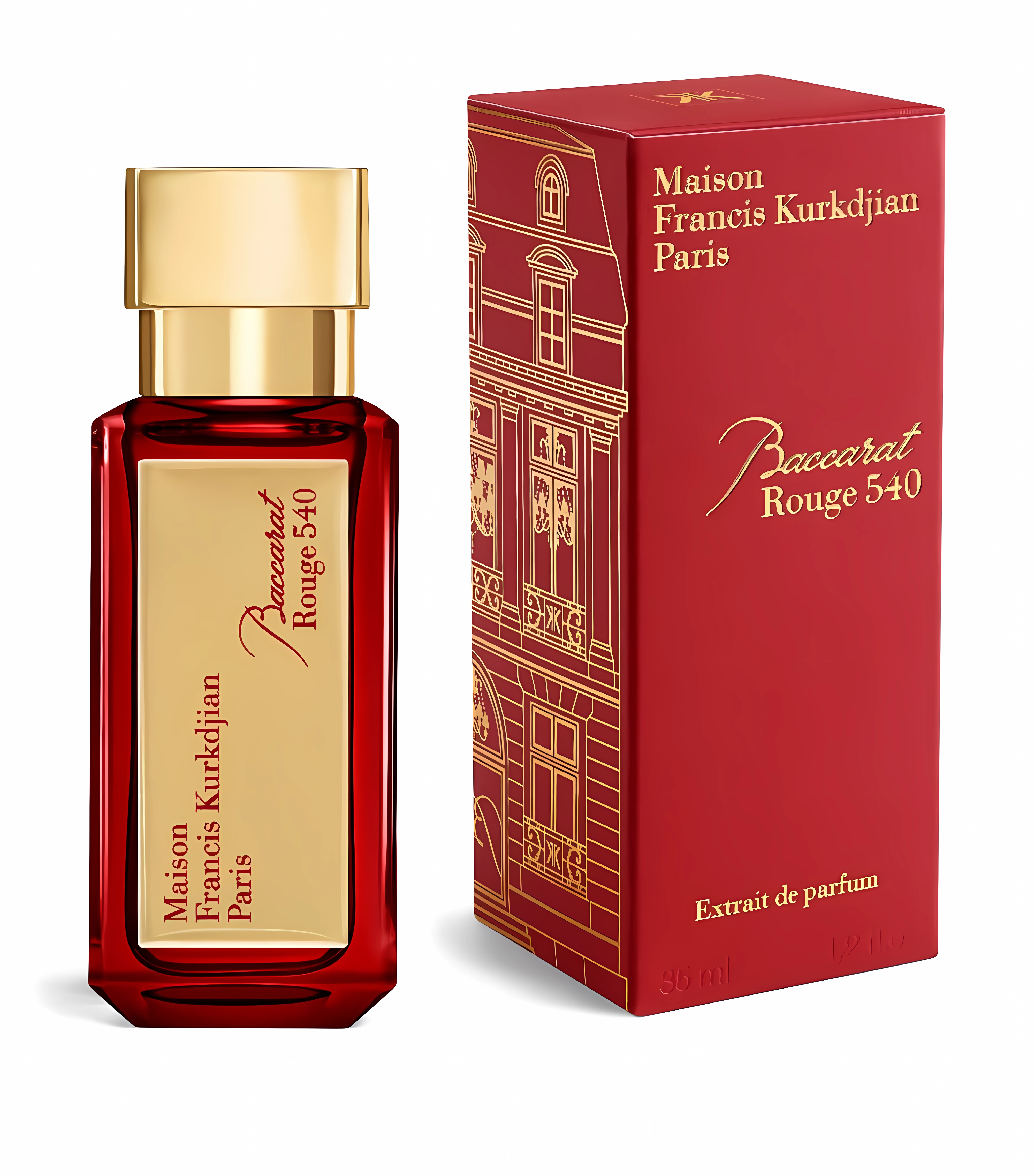 Maison Francis Kurkdjian Unisex 1.2 Ounce Baccarat Rouge 540 Red Extrait De Parfum-Inscentives Perfume