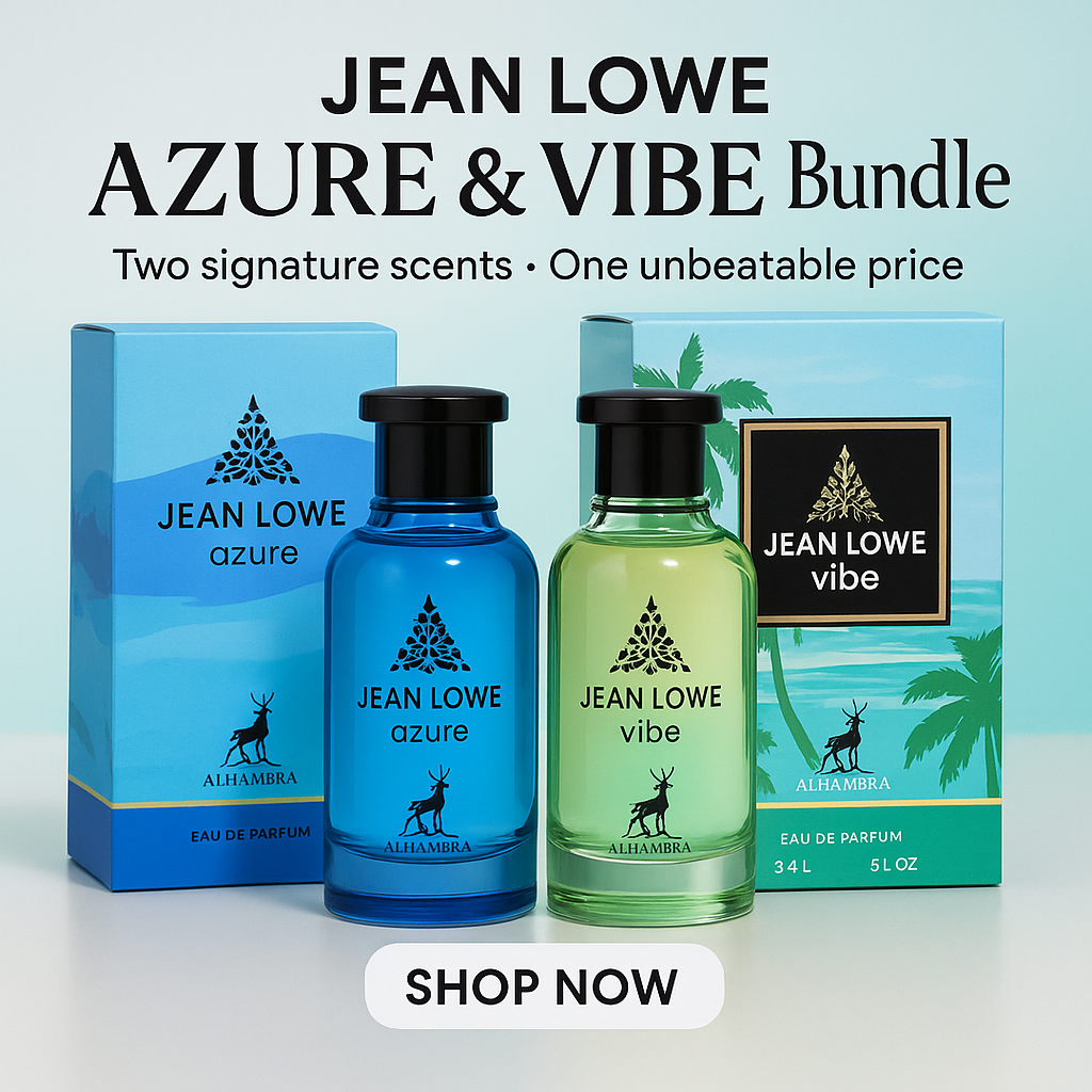 Jean Lowe Vibe & Azure 3.4oz Bundle By Maison Alhambra-Inscentives Perfume