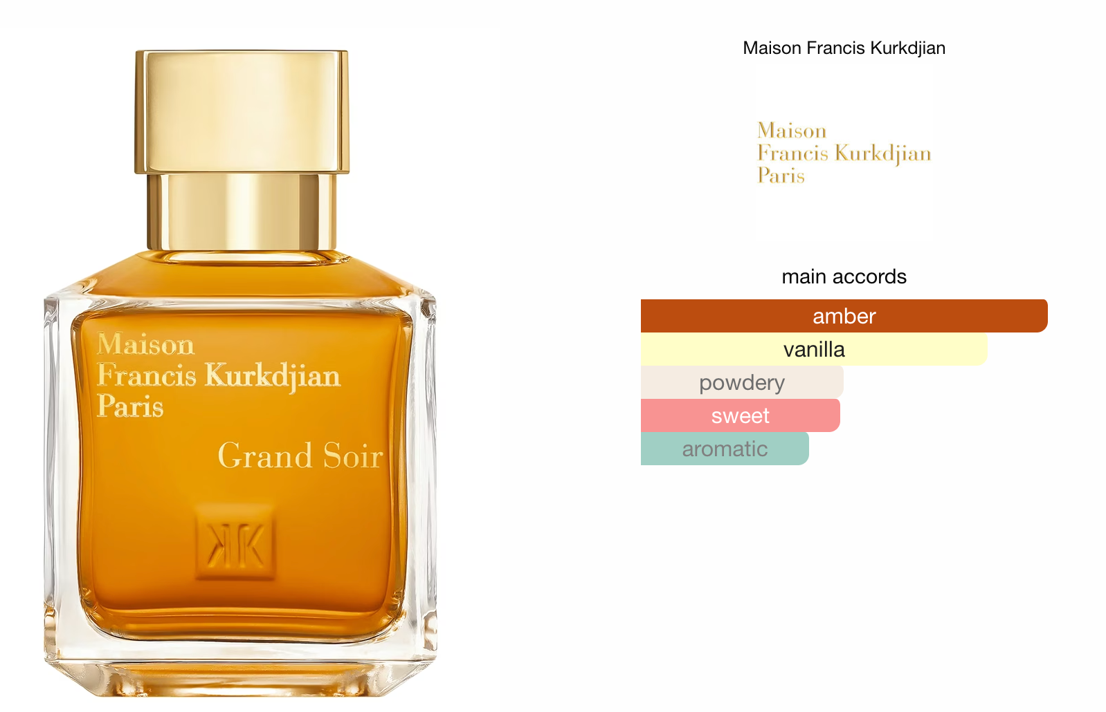 Maison Francis Kurkdjian Grand Soir 10ml Decant (Travel Size)