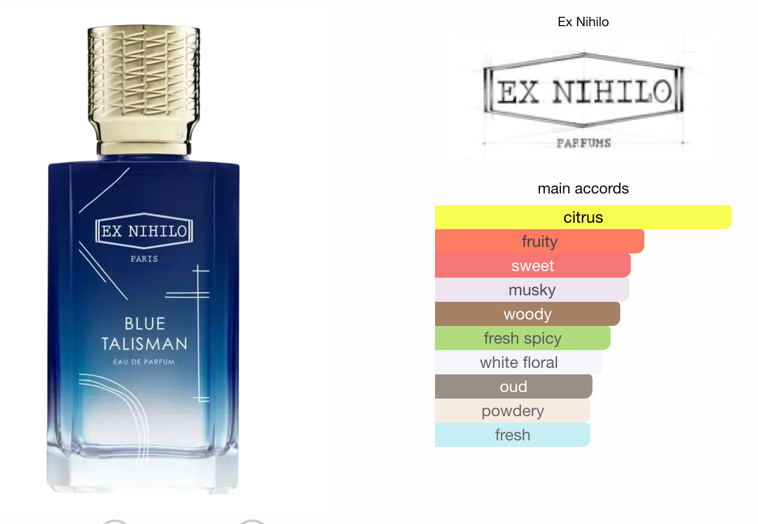 Ex Nihilo Blue Talisman 10ml Decant (Travel Size)