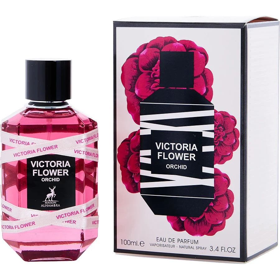 Lattafa Women's 3.4 Ounce Victoria Flower Orchid Eau de Parfum-Inscentives Perfume