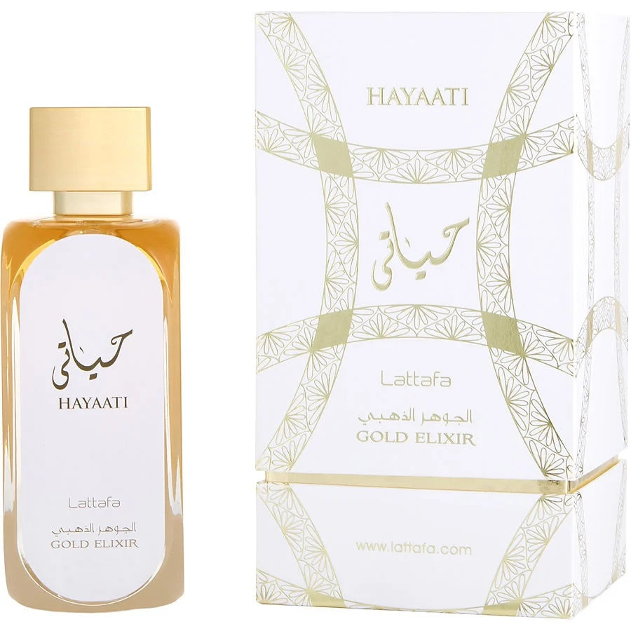 Lattafa Unisex 3.4 Ounce Hayaati Gold Elixir Eau de Parfum-Inscentives Perfume