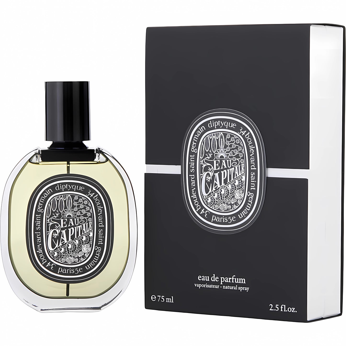Diptyque Unisex 2.5 Ounce Eau Capitale Eau de Parfum-Inscentives Perfume