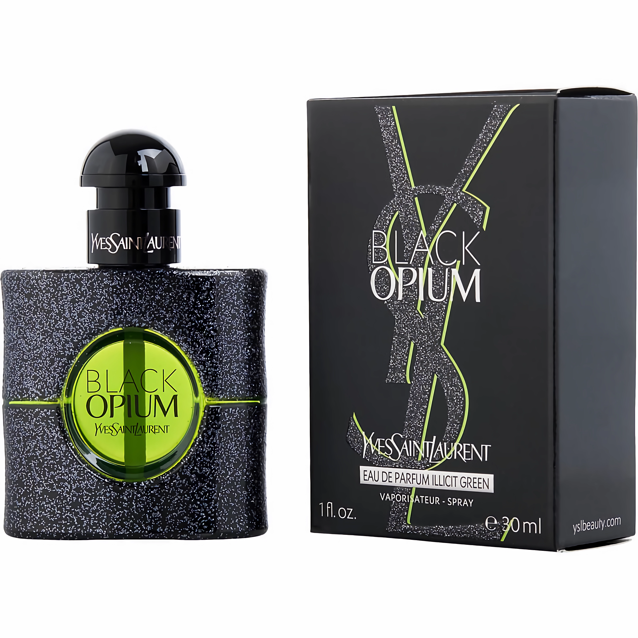 YSL Women's 1 Ounce Black Illicit Green Eau de Parfum-Inscentives Perfume