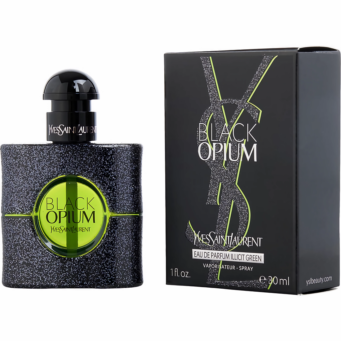 YSL Women's 1 Ounce Black Illicit Green Eau de Parfum-Inscentives Perfume