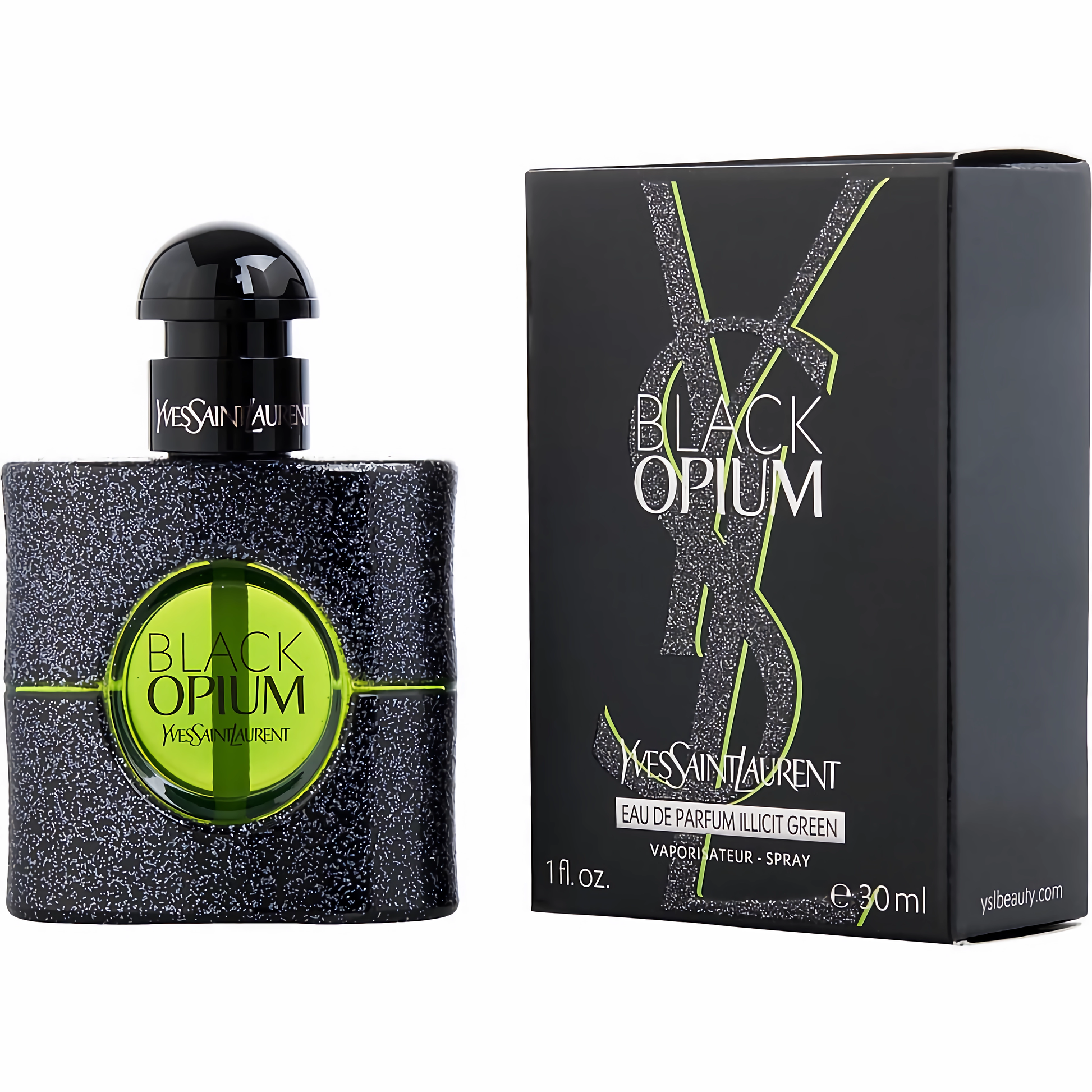 YSL Women's 1 Ounce Black Illicit Green Eau de Parfum-Inscentives Perfume