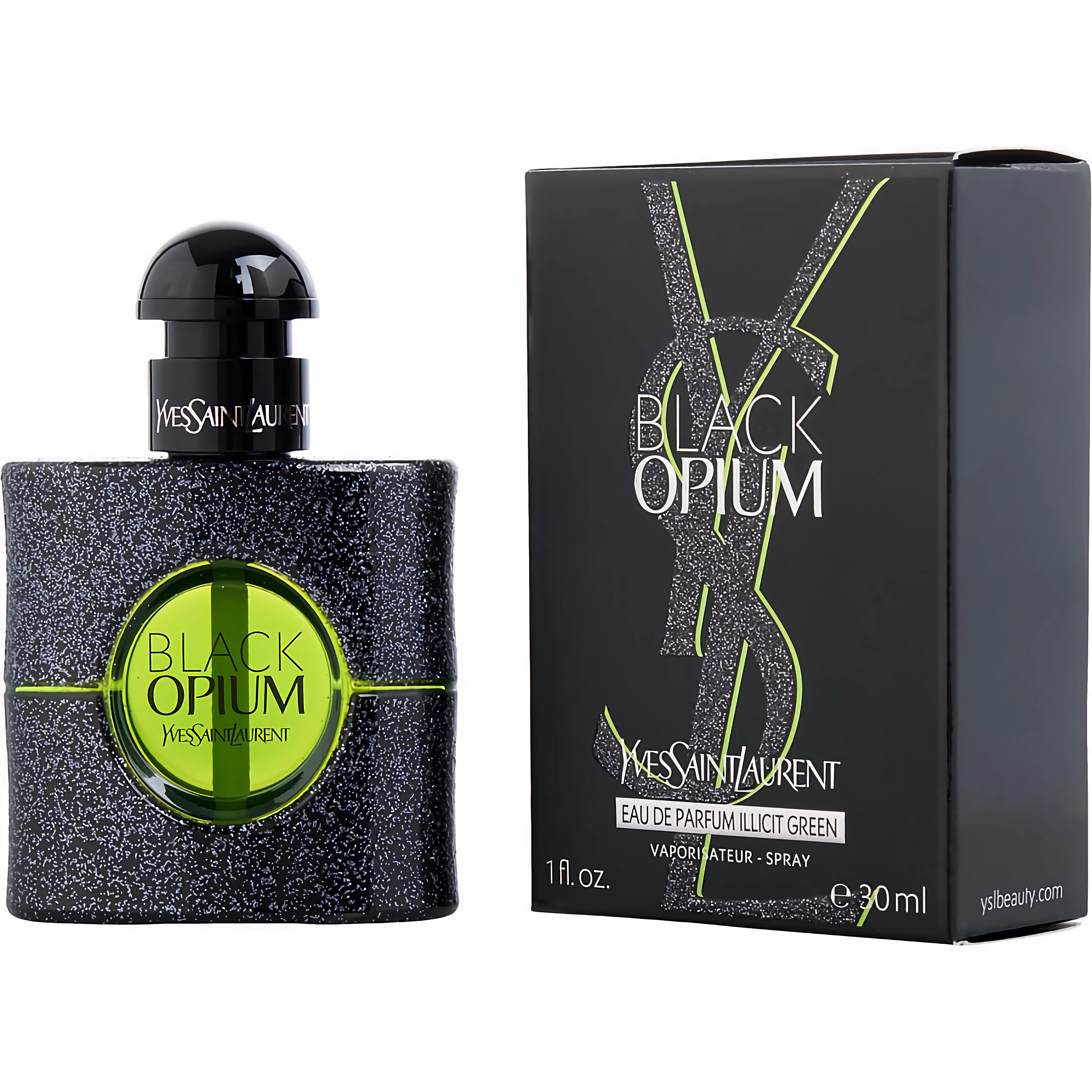 YSL Women's 1 Ounce Black Illicit Green Eau de Parfum-Inscentives Perfume