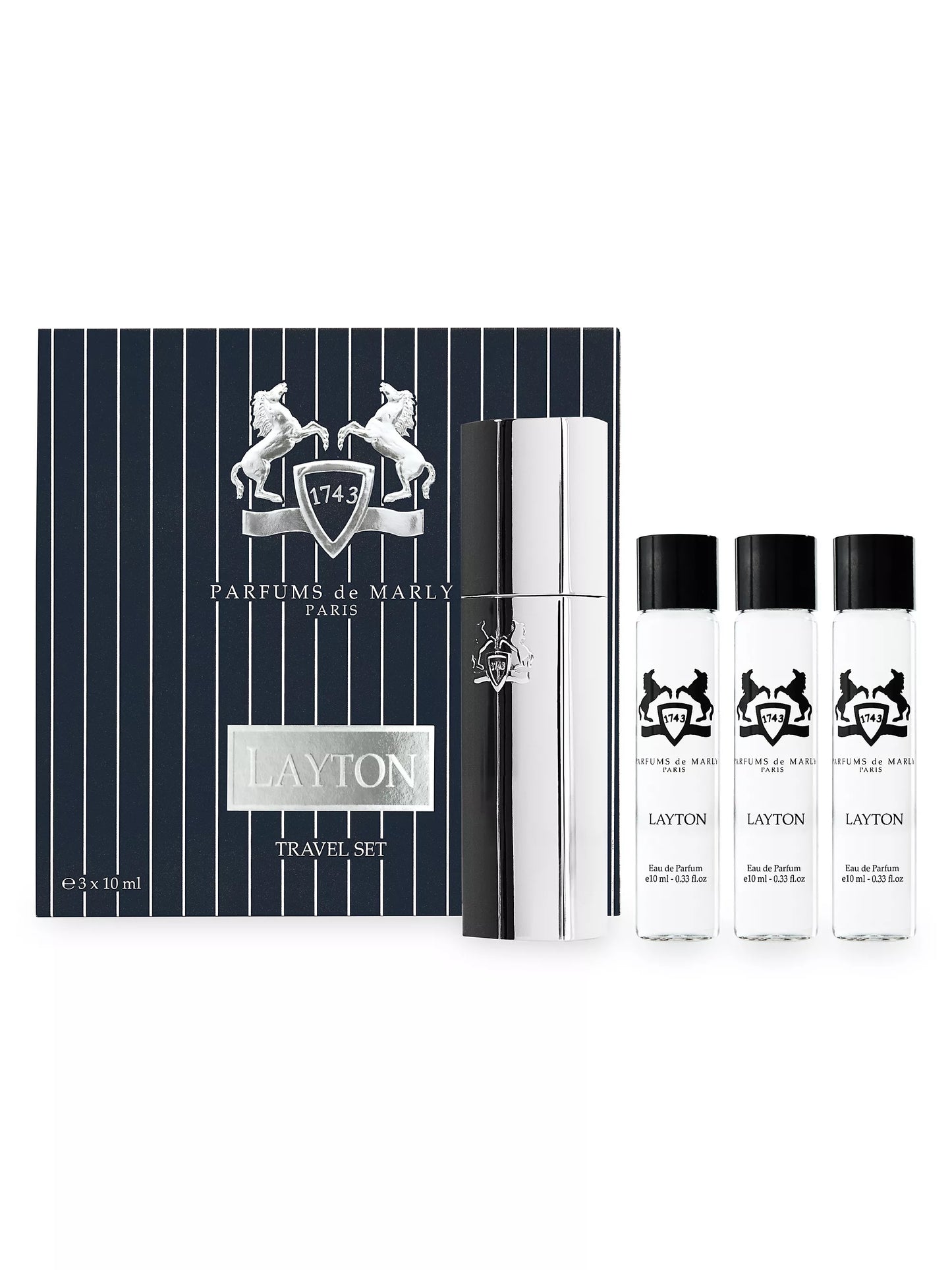 Parfums De Marly Men's 3 x .34 Ounce Layton Eau de Parfum-Inscentives Perfume