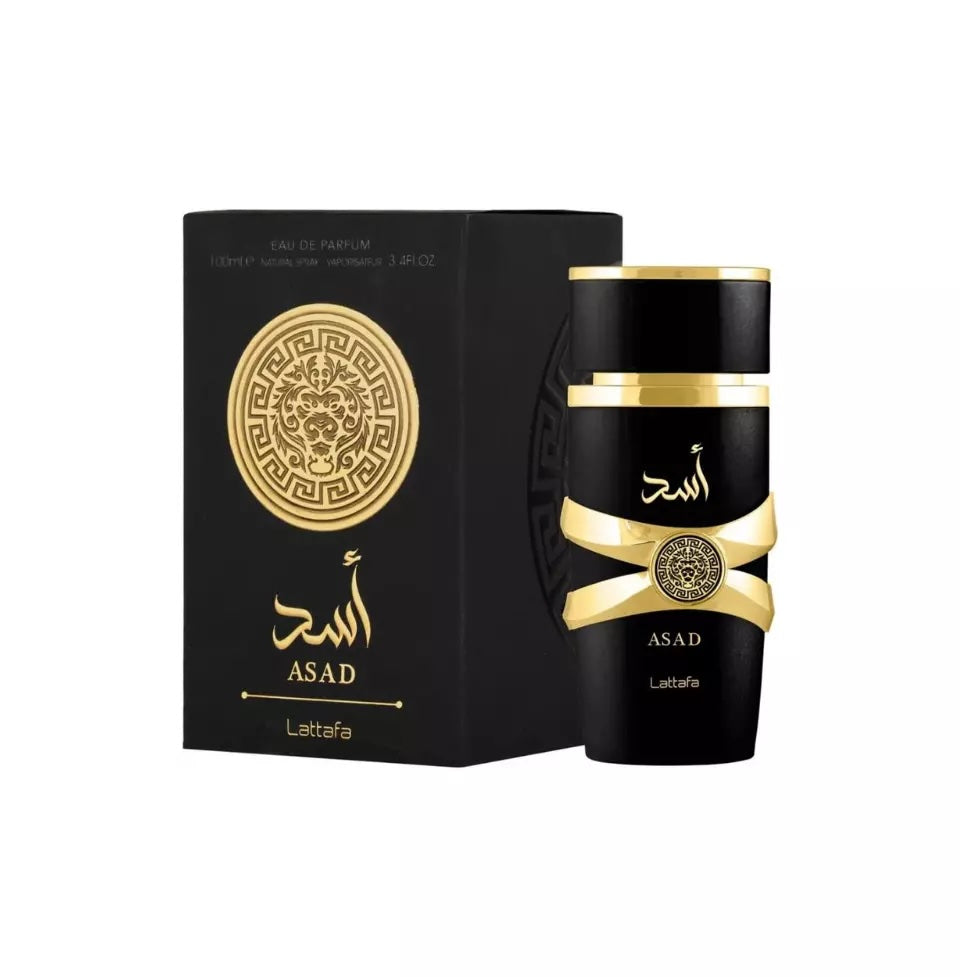Lattafa Men's 3.4 Ounce Asad Eau de Parfum-Inscentives Perfume