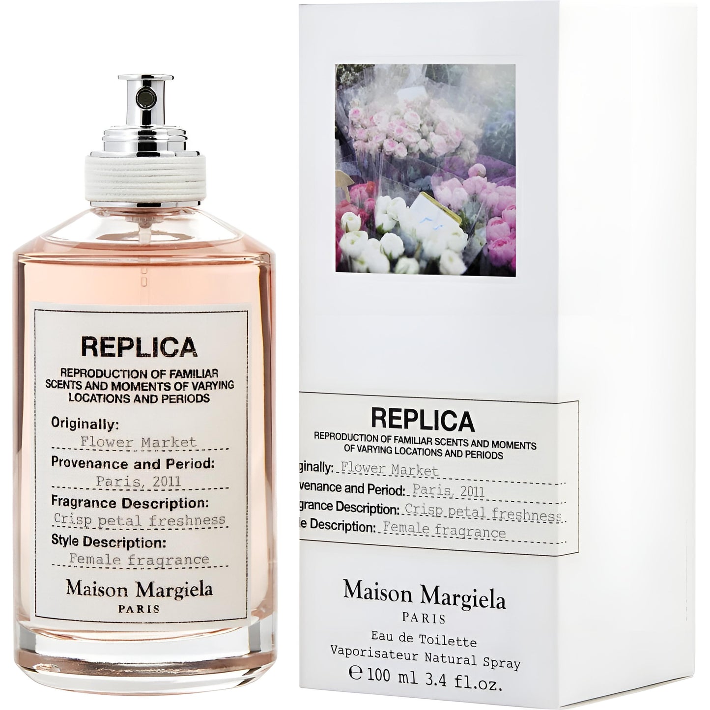 Maison Margiela Women's 3.4 Ounce Replica Flower Market Eau de Toilette-Inscentives Perfume