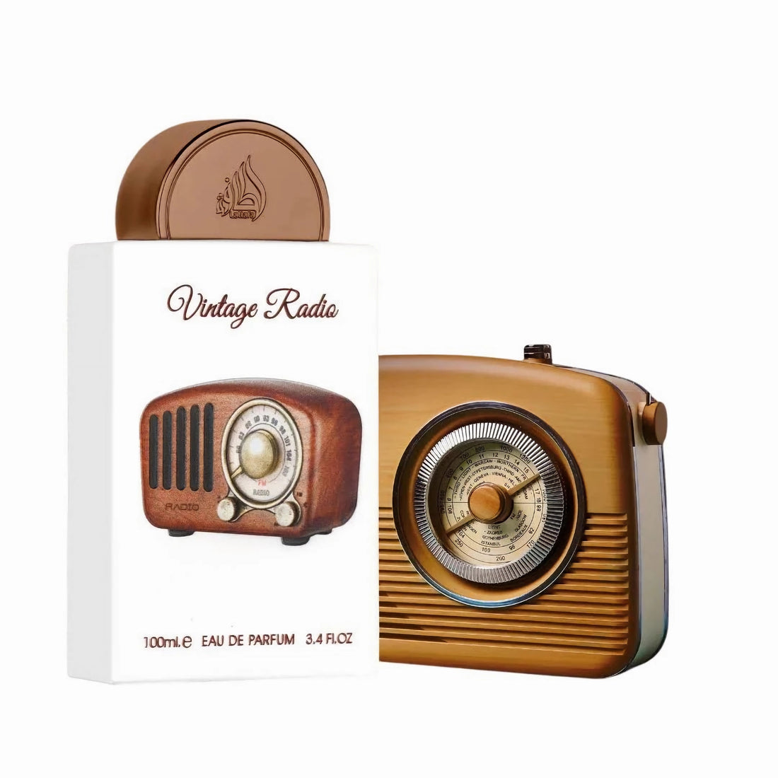 Lattafa Unisex 3.4 Ounce Pride Vintage Radio Eau de Parfum-Inscentives Perfume