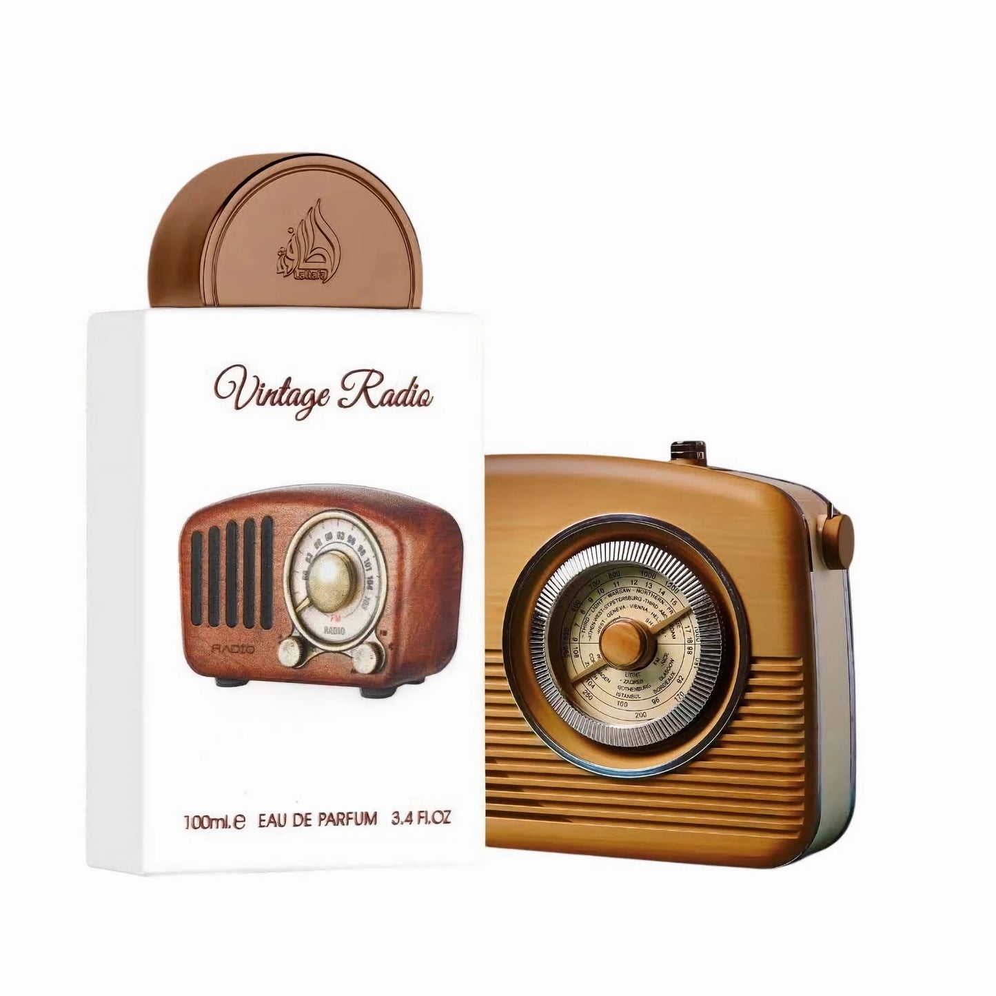 Lattafa Unisex 3.4 Ounce Pride Vintage Radio Eau de Parfum-Inscentives Perfume