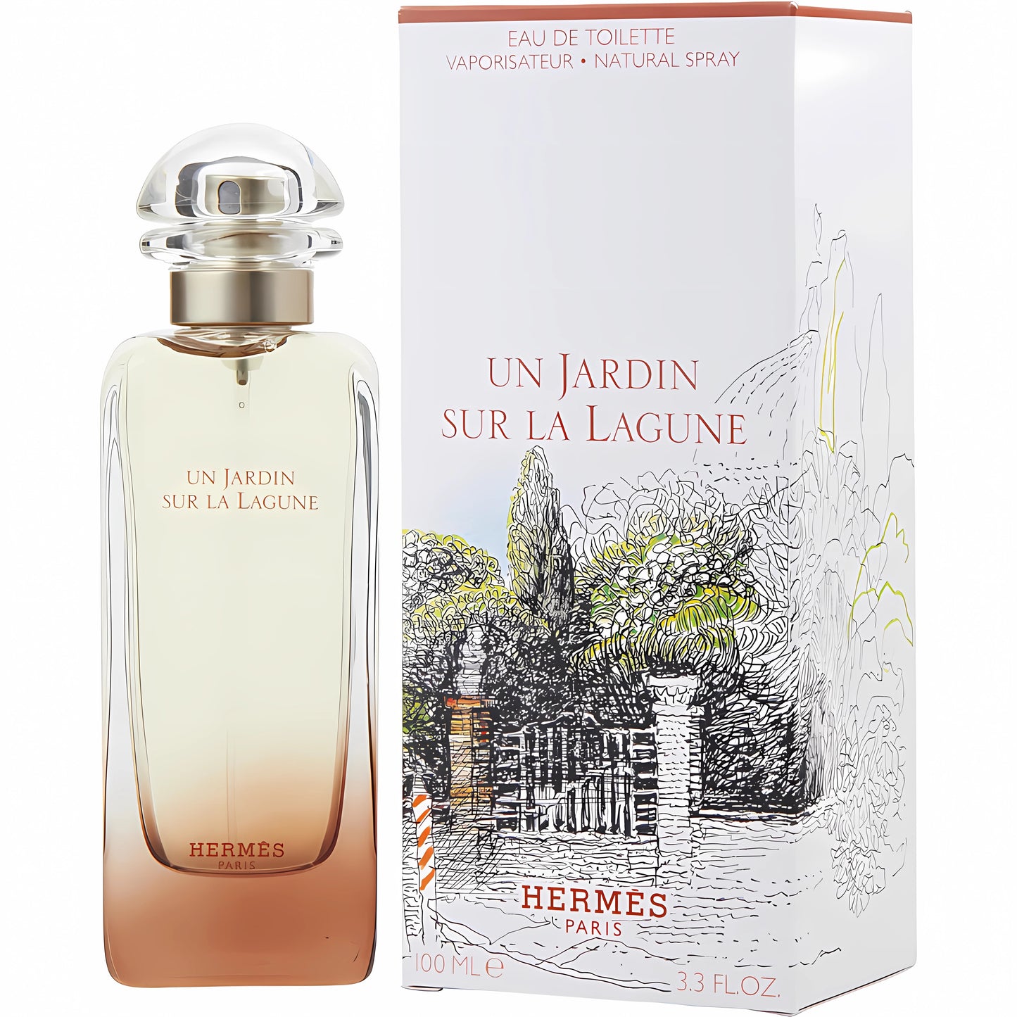 Hermès Women's 3.4 Ounce Jardin Sur La Lagune Eau de Toilette-Inscentives Perfume