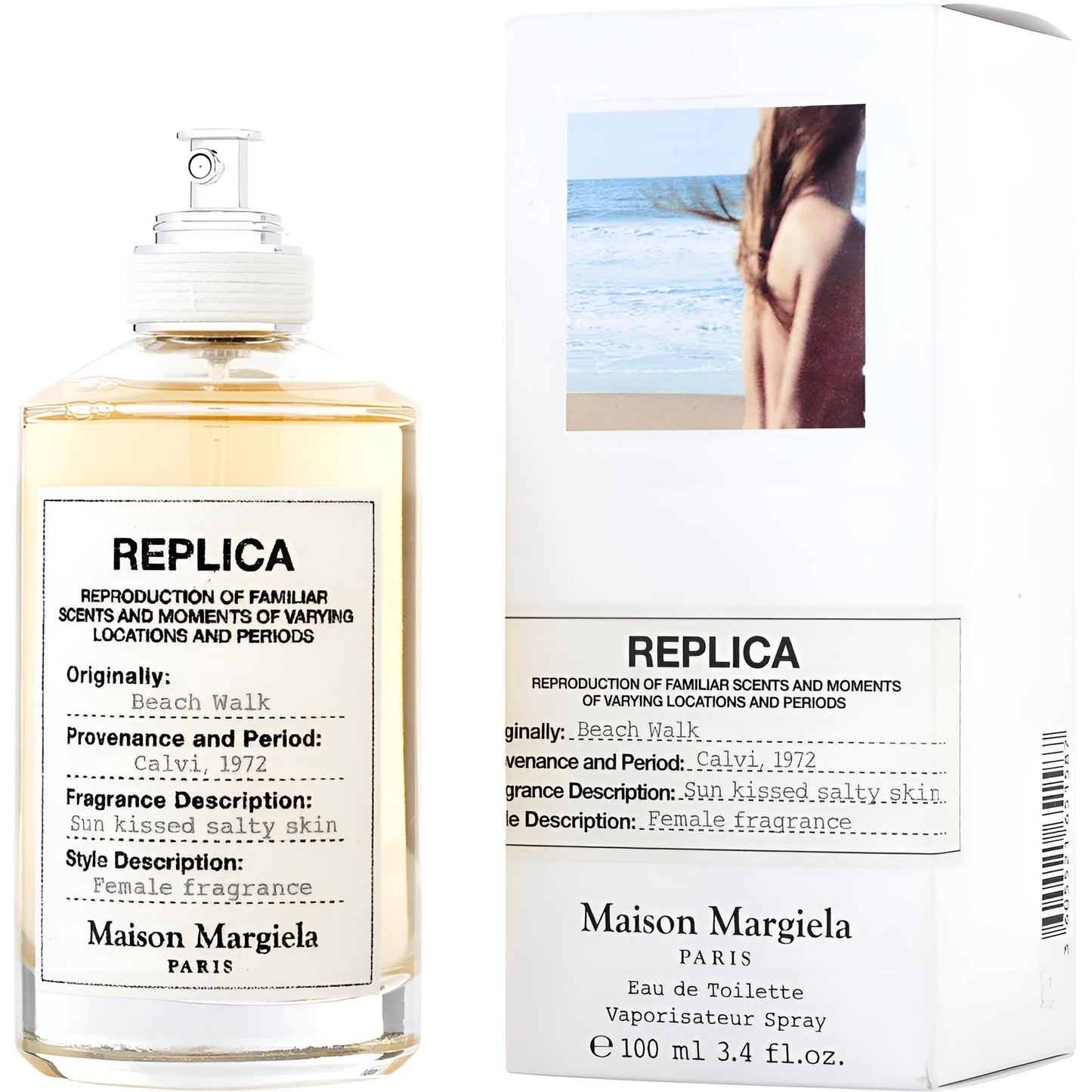 Maison Margiela Women's 3.4 Ounce Replica Beach Walk Eau de Toilette-Inscentives Perfume