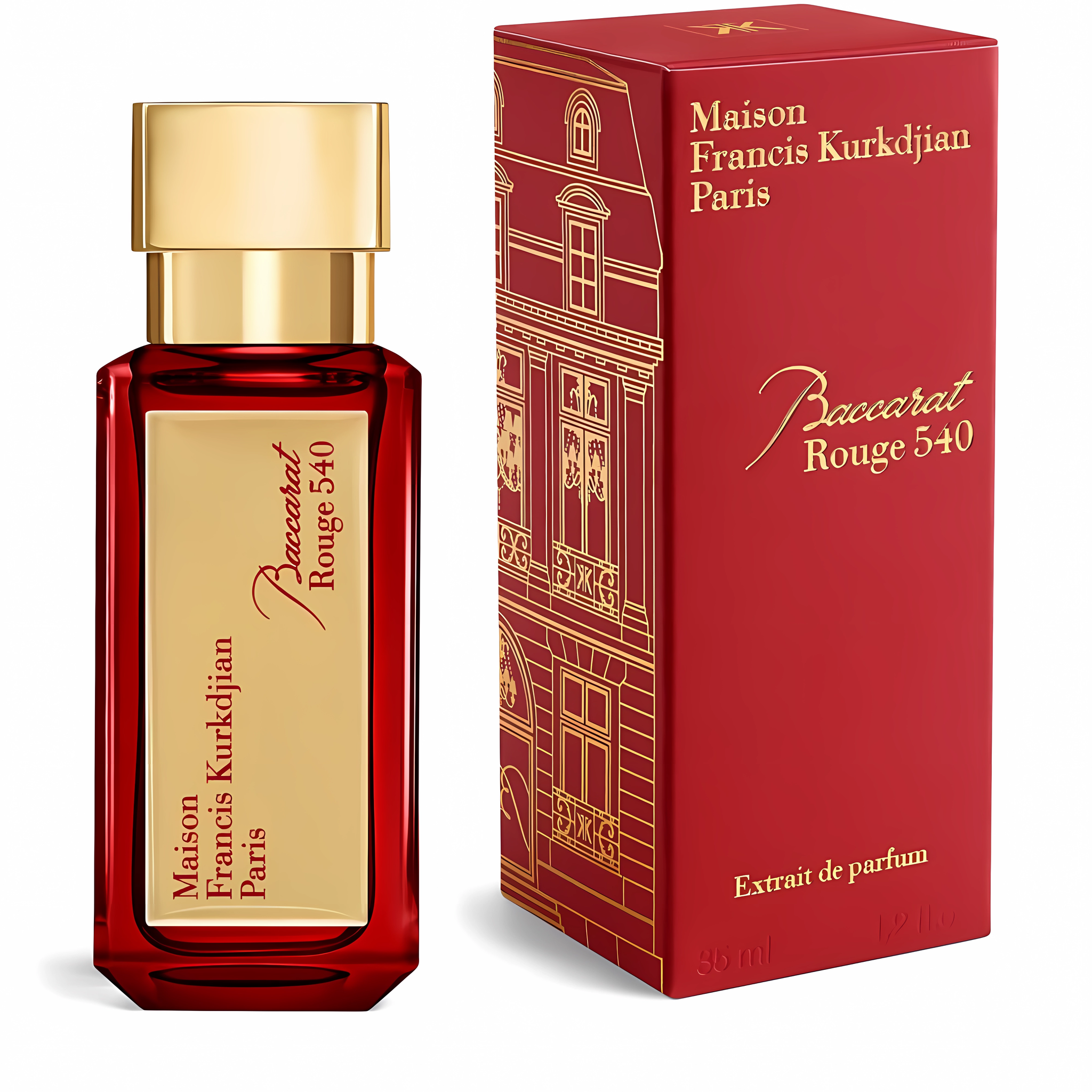 Maison Francis Kurkdjian Unisex 1.2 Ounce Baccarat Rouge 540 Red Extrait De Parfum-Inscentives Perfume