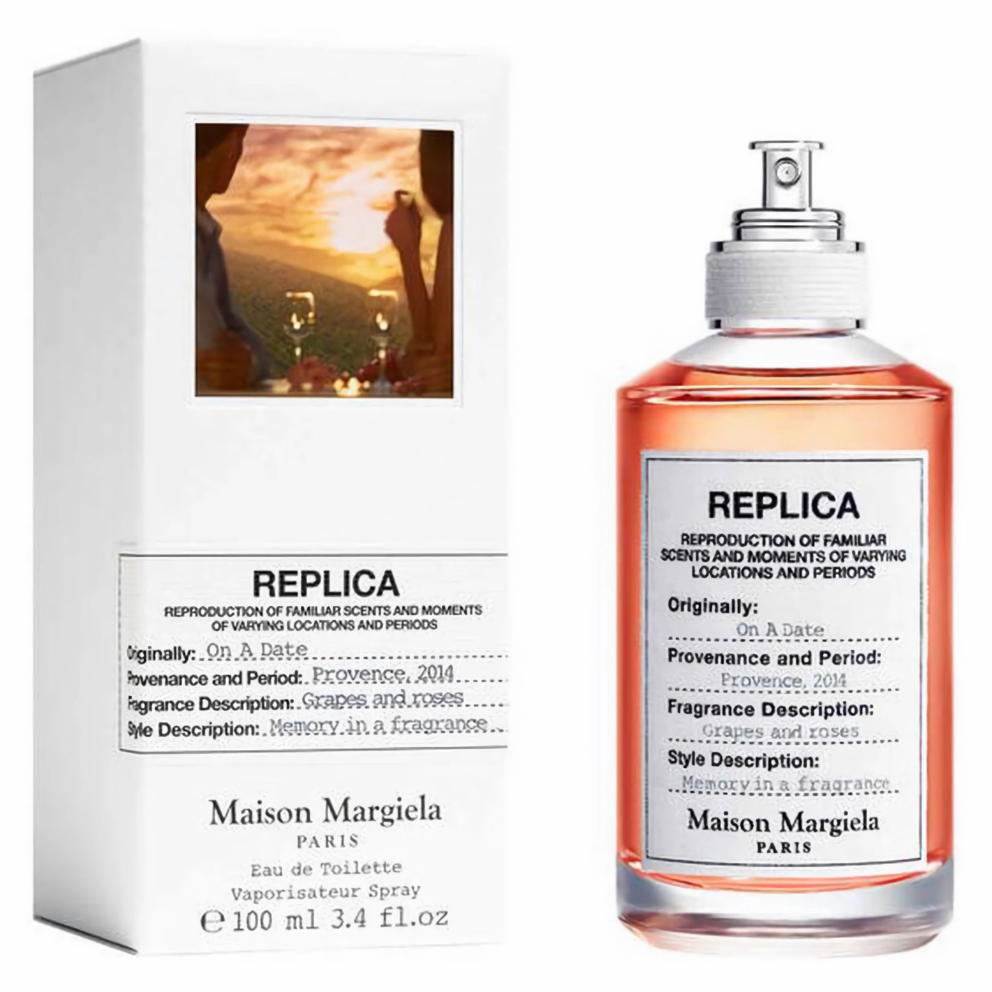 Maison Margiela Women's 3.4 Ounce Replica On A Date Eau de Toilette-Inscentives Perfume