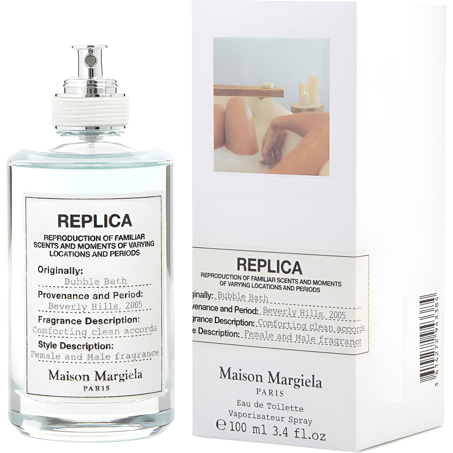 Maison Margiela Unisex 3.4 Ounce Replica Bubble Bath Eau de Toilette-Inscentives Perfume