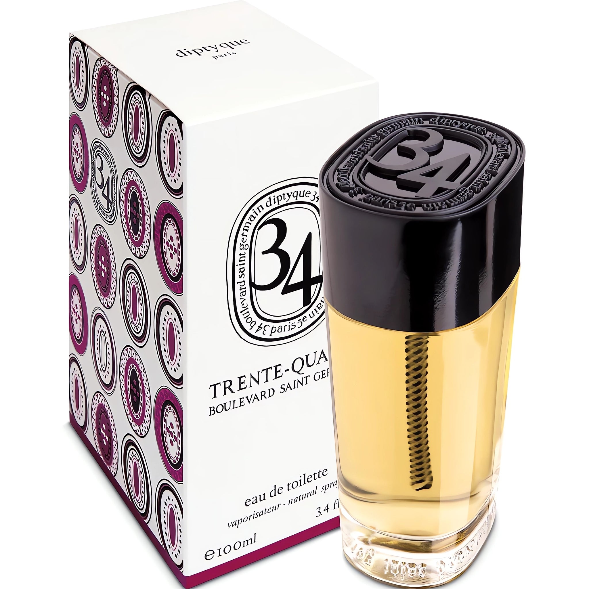 Diptyque Unisex 3.4 Ounce 34 Blvd St Germain Eau de Toilette-Inscentives Perfume