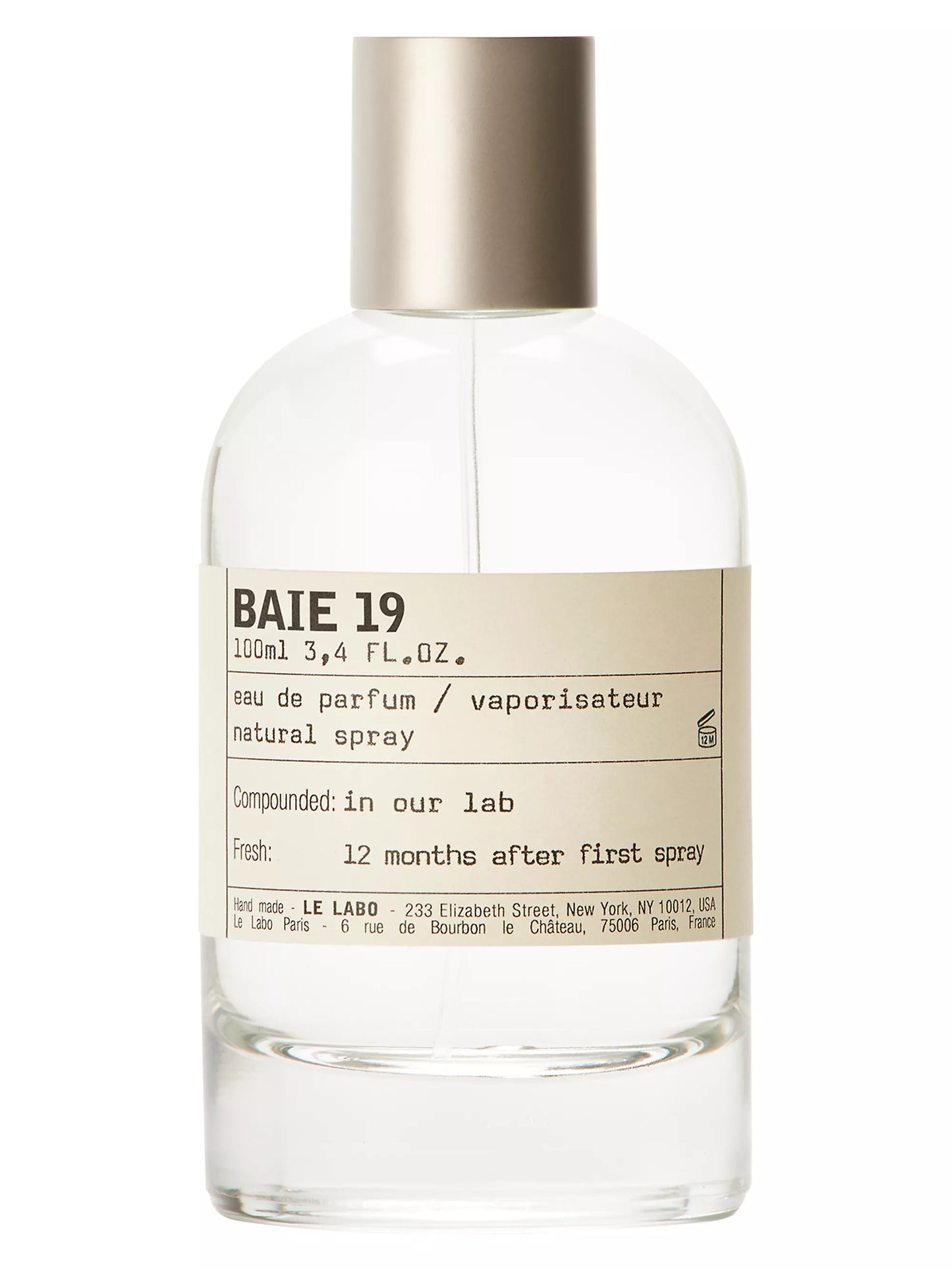 Le Labo Women's 3.4 Ounce Baie 19 Eau de Parfum-Inscentives Perfume